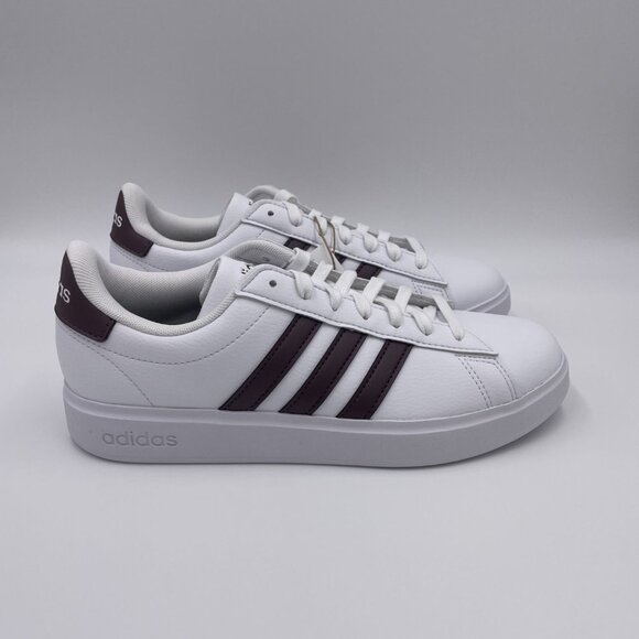 adidas Shoes - adidas Grand Court 2.0 White / Dark Brown Women's Shoes